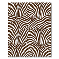 Bold Chocolate Zebra Animal Stripe Rug