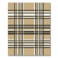 Classic Beige Tan Plaid Checkered Rug