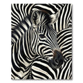 Abstract Monochrome Horse Stripes Rug