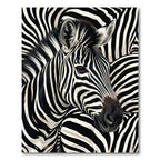 Abstract Monochrome Horse Stripes Rug