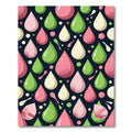 Playful Pastel Teardrop Abstract Art Rug