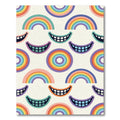 Whimsical Rainbow Smile Groovy Arc Rug
