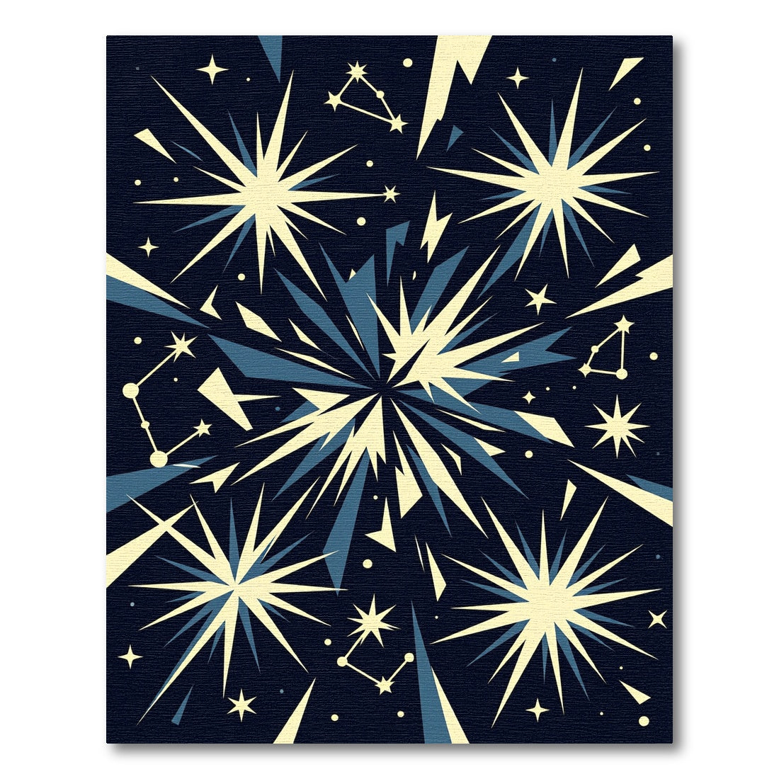 Cosmic Exploding Stars Constellation Rug