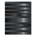 Modern Monochrome Carbon Fiber Stripe Rug