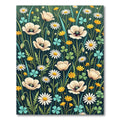 Whimsical Meadow Wildflower Field Rug