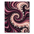 Crimson Swirl Gemstones Floral Rug