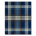 Navy Blue White Gray Plaid Lines Rug