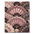 Art Deco Peacock Fan Pattern Rug