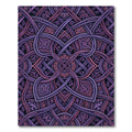 Interwoven Violet Magenta Geometric Swirl Rug
