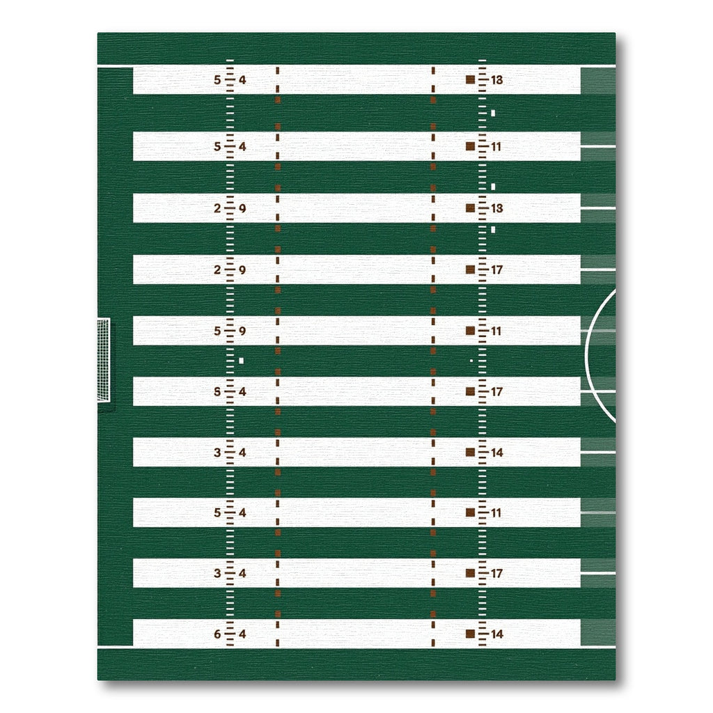 Modern Forest Green Grid Field Rug
