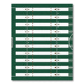 Modern Forest Green Grid Field Rug