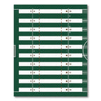 Modern Forest Green Grid Field Rug