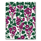 Deep Purple Morning Glory Vine Rug