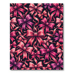 Pink Ribbon Bow Cascade Rug
