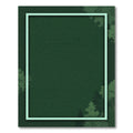 Earthy Forest Green Woodland Border Rug