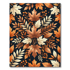 Autumnal Maple Leaf Harvest Botanical Rug