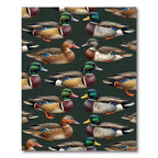 Detailed Mallard Duck Forest Green Rug
