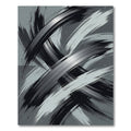 Monochromatic Abstract Brushstroke Interplay Rug