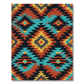 Vibrant Southwest Geometric Diamond Aztec Rug