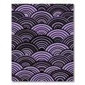 Lavender Arched Japanese Wave Ripple Rug