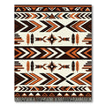 Earthy Southwestern Geometric Arrow Tapestry Rug