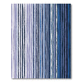 Gradient Blue Vertical Stripe Art Rug