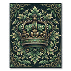 Emerald Crown Regal Acanthus Scroll Rug