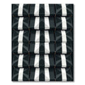 Monochromatic Geometric Stripe Array Rug