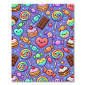 Whimsical Colorful Candy Sweet Treats Art Rug