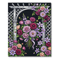 Rose Dahlia Clematis Garden Arch Rug