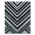 Monochrome Chevron Shadow Stripe Rug