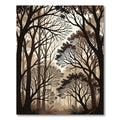 Forest Canopy Silhouette Trees Rug