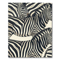 Bold Monochrome Zebra Stripe Art Rug