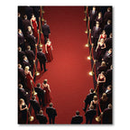 Red Carpet Crowd Tuxedo Gowns Rug