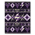 Purple Ram Grapes Lightning Bolt Rug