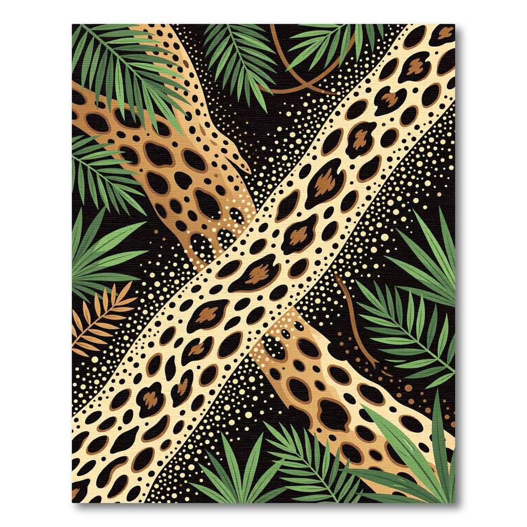 Lush Tropical Leopard Spot Jungle Rug