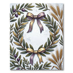 Olive Branch Wheat Wreath Harvest Rug