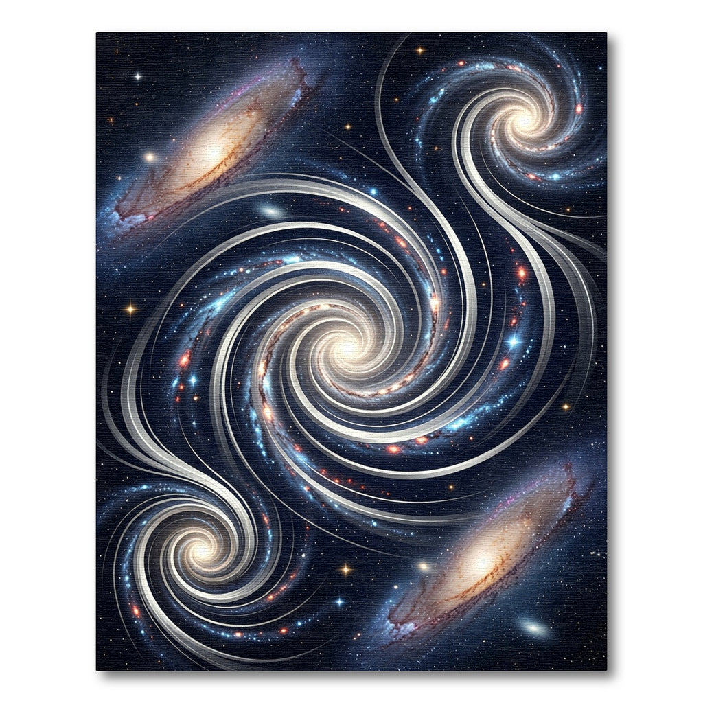Infinite Cosmic Spiral Galaxy Nebula Rug