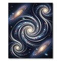 Infinite Cosmic Spiral Galaxy Nebula Rug