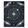 Cosmic Celestial Compass Star Map Rug