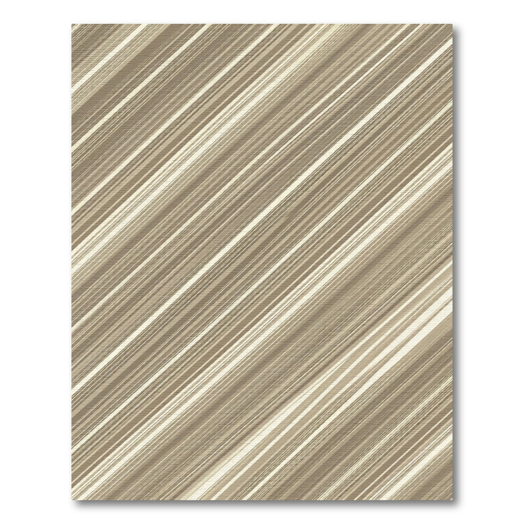Neutral Beige Diagonal Linear Stripe Rug