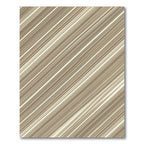 Neutral Beige Diagonal Linear Stripe Rug