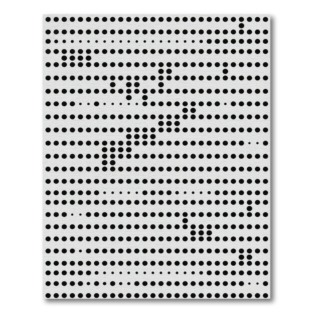 Monochromatic Dot Grid Pattern Rug