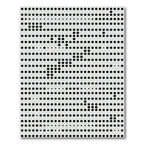 Monochromatic Dot Grid Pattern Rug