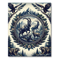 Majestic Mountain Wildlife Alpine Scenery Rug