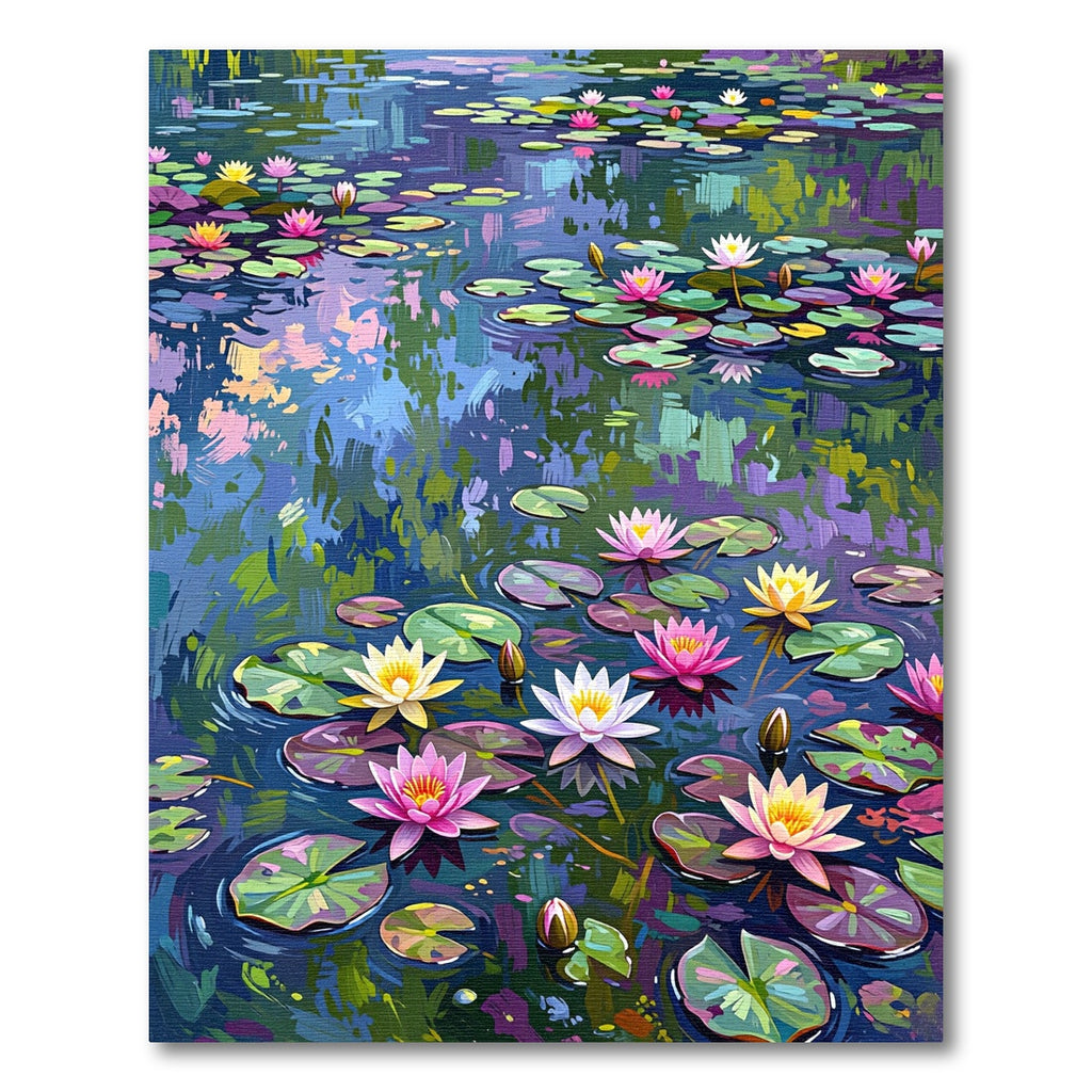 Impressionist Water Lily Pond Rug