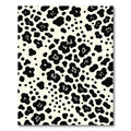 Black White Blobs Scatter Rug