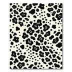 Black White Blobs Scatter Rug