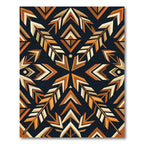 Amber Chevron Arrow Geometric Area Rug