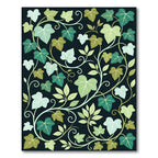 Botanical Ivy Vine Dark Foliage Rug